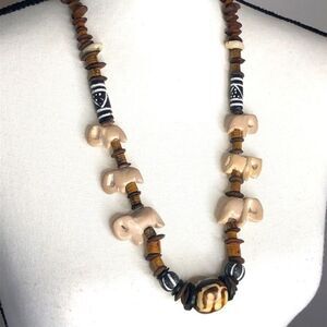 Gorgeous tribal elephant necklace